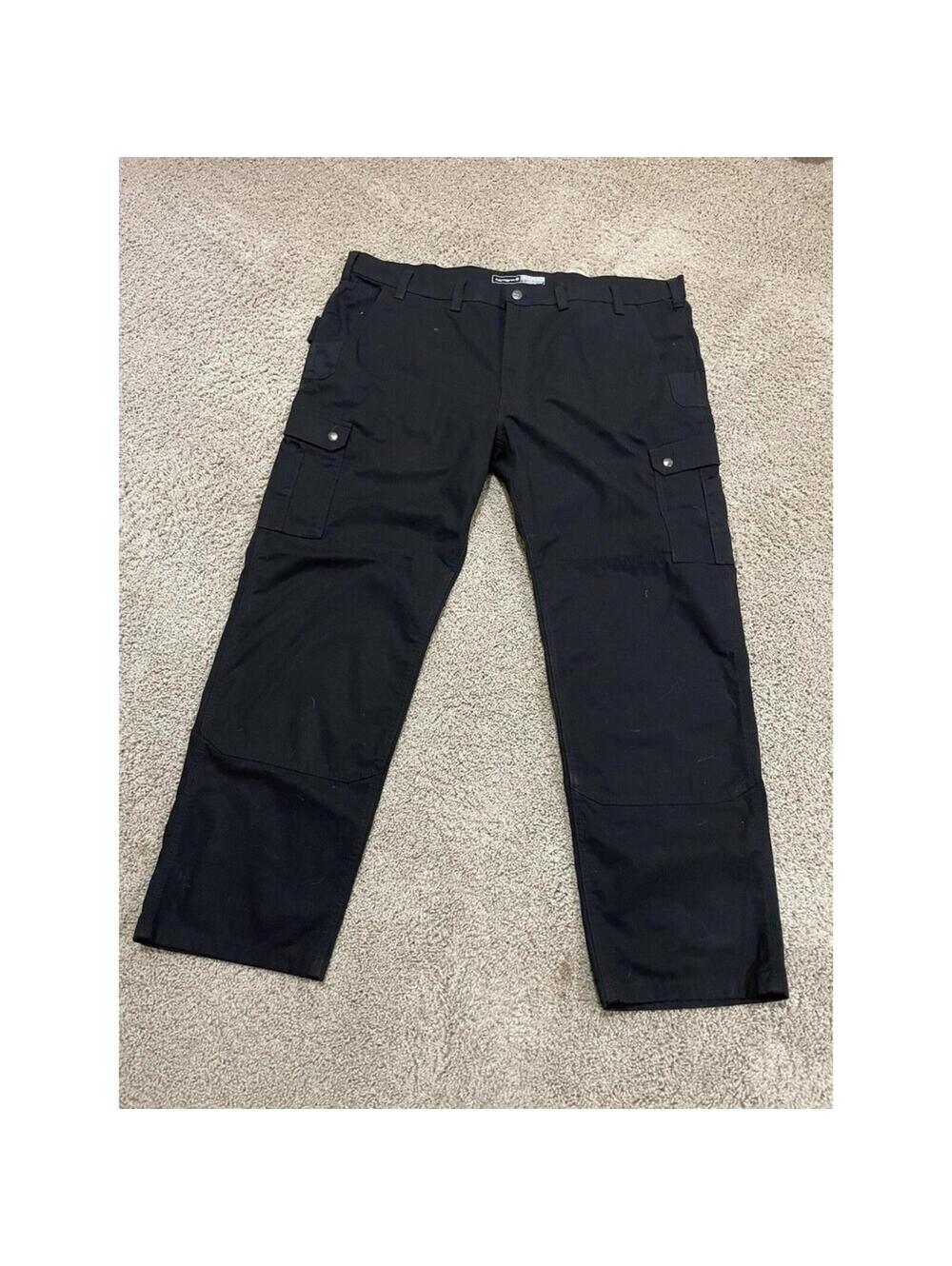 NWOT Carhartt Relaxed Straight Ripstop Double Knee Cargo Work Pants 44x32 Black